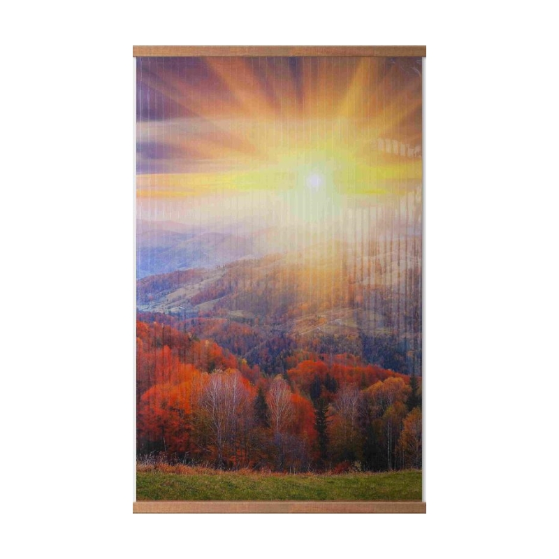 Пленочный обогреватель домашний очаг осенний лес